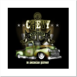 Chevy Classic American Truck Posters and Art